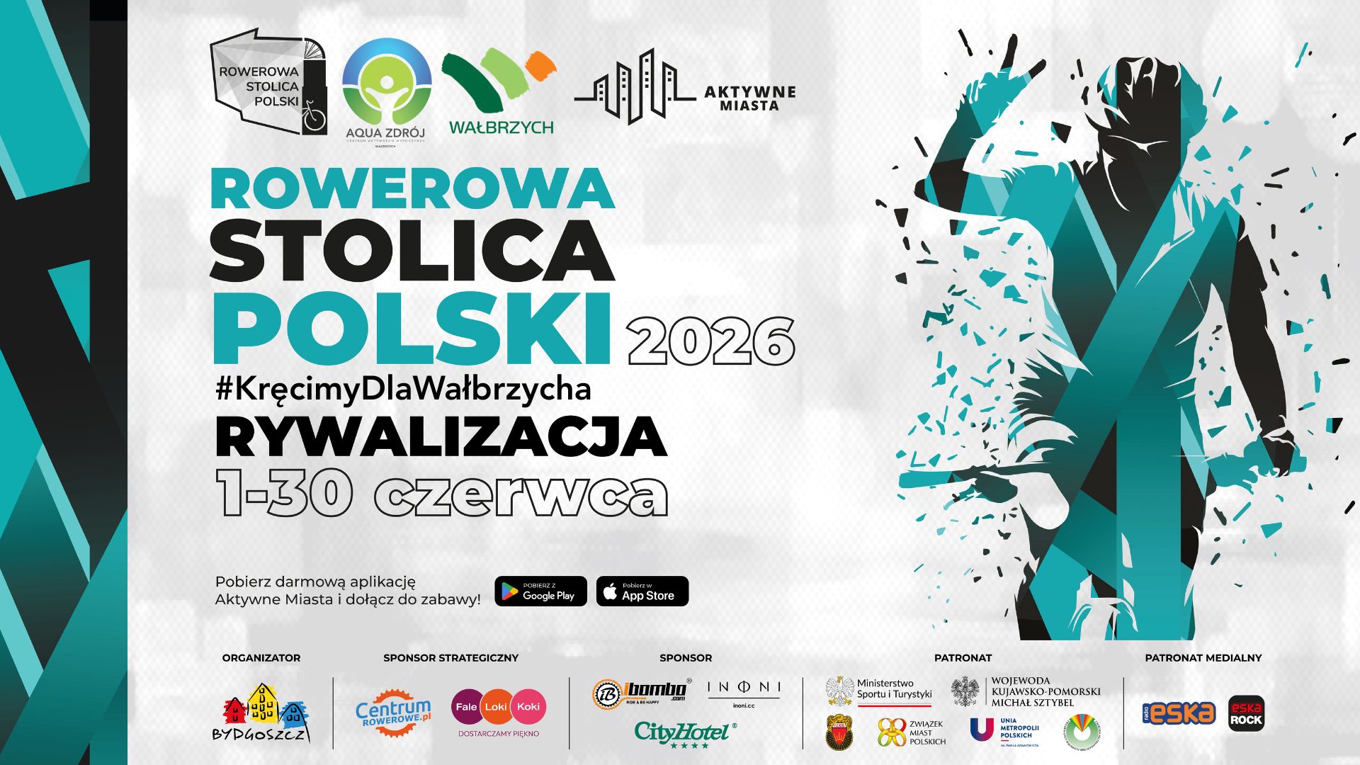 Wałbrzych ponownie w walce o tytuł Rowerowej Stolicy Polski. Miasto zachęca mieszkańców i szkoły do wspólnego kręcenia kilometrów