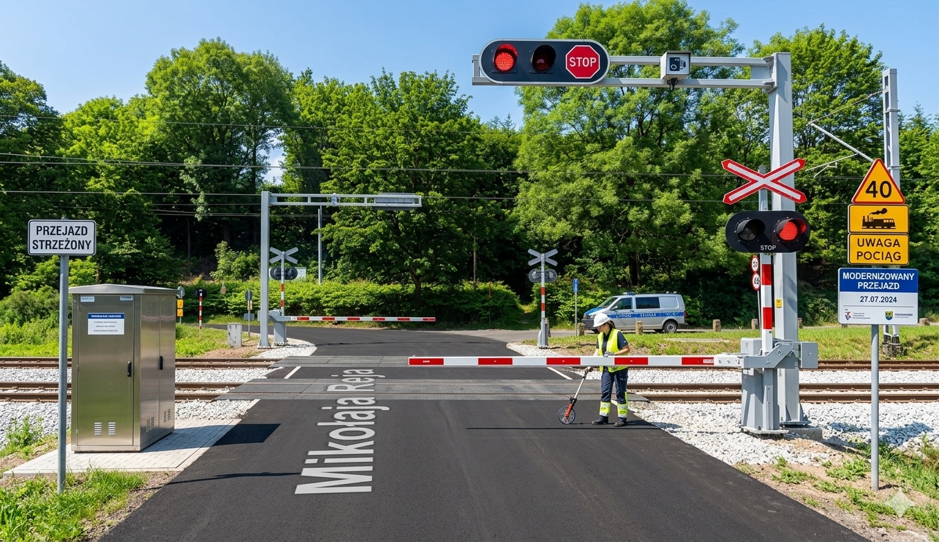 Zamykają przejazd kolejowy