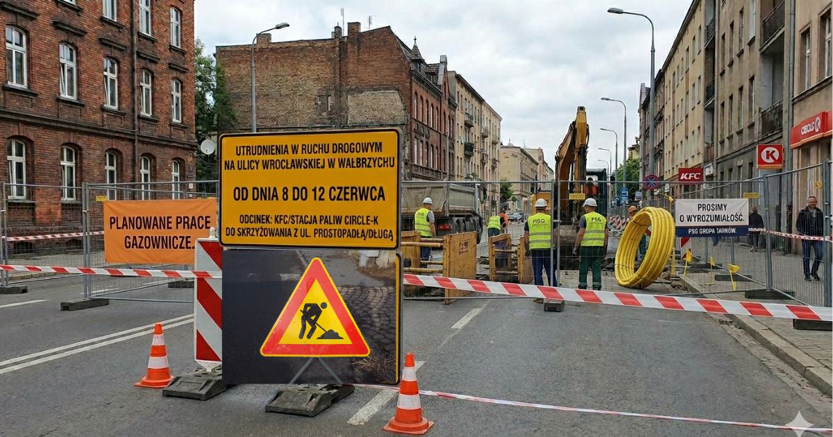 Utrudnienia w ruchu na ul. Wrocławskiej